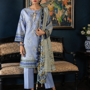 3 Piece Unstitched Printed Lawn Suit SD-52150
