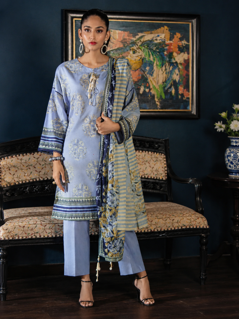 3 Piece Unstitched Printed Lawn Suit SD-52150
