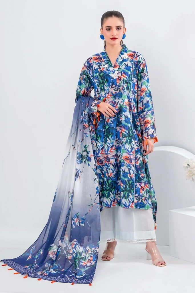 3 Piece Unstitched Printed Lawn Suit CL-62056
