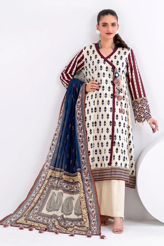 3 Piece Unstitched Printed Lawn Suit CL-62014